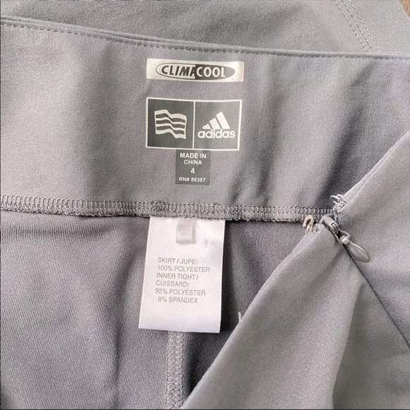 Adidas Grey Climacool Pleated Skort - Picture 6 of 8